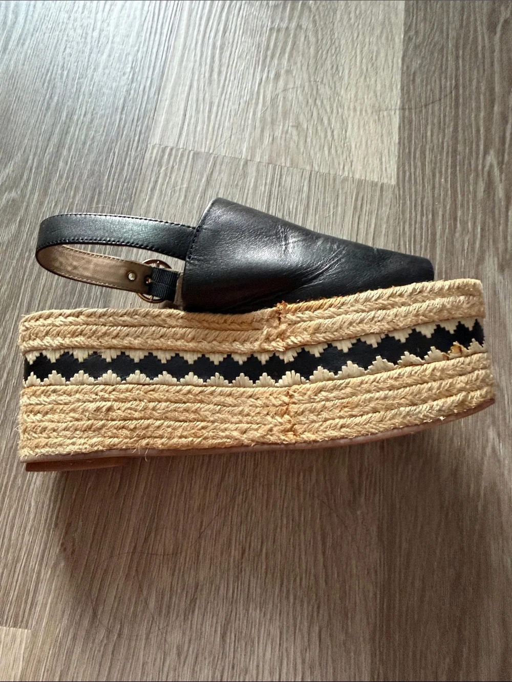 Tory Burch Dandy Leather Espadrilles